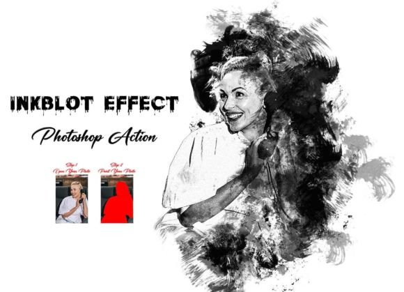 Download Inkblot Effect Photoshop Action - Ink Collection