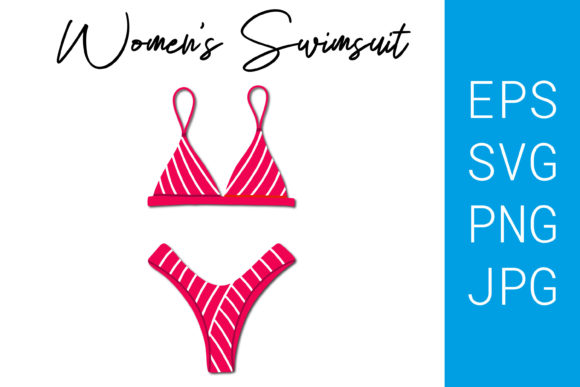 Download Pink Women's Two-piece Swimsuit.Bikini - Ink Collection
