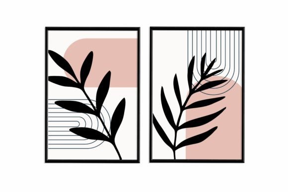 Download Pink Abstract Wall Art for Home Decor - Ink Collection