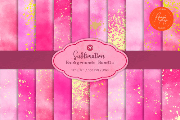Download Digital Paper, Pink Watercolor Textures - Ink Collection