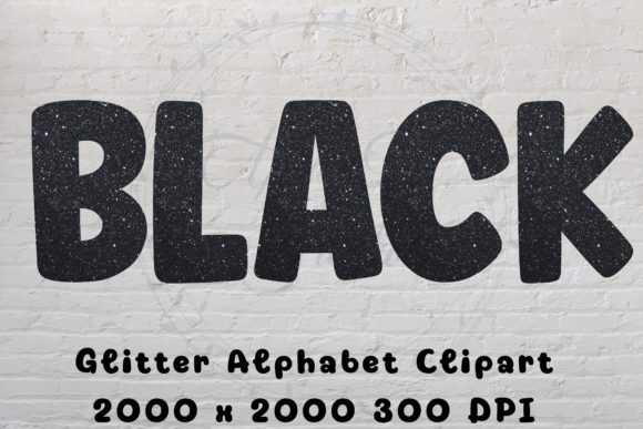 Download Black Glitter Alphabet Clipart - Alphabet clipart Collection