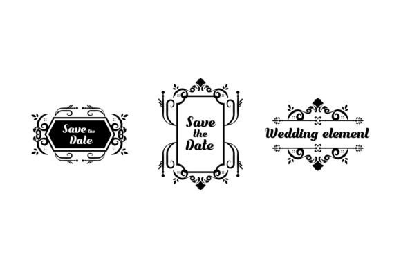 Download Set of Decorative Vintage Wedding Frame - Wedding frame Collection