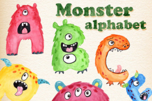 Download Monster Kids Alphabet Clipart - Alphabet clipart Collection