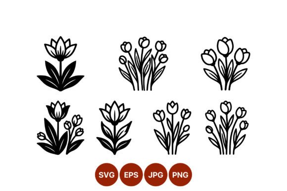 Download Tulip and Lotus Flower Vector - Premium Resources