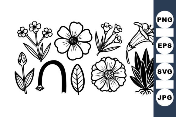 Download Hand Drawn Floral Vector Set - Premium Bundle