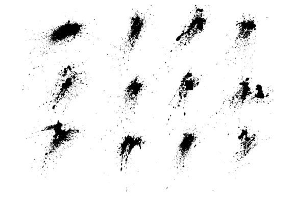 Download Black Decoration Splatter Inkblot Set - Ink Collection
