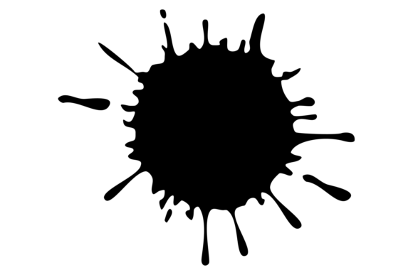 Download Ink Drop Stain. Grunge Splash Black Spot - Ink Collection