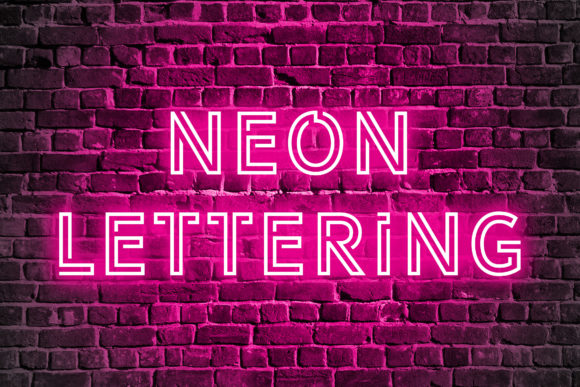 Download Hot Pink Neon Light Alphabet Clipart - Ink Collection