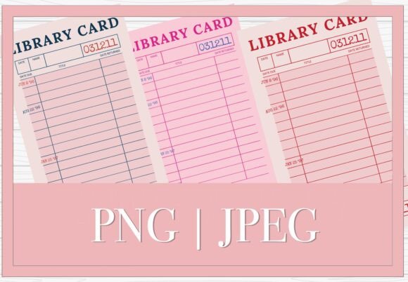 Download Pink Coquette Library Card Nerd Vibe SVG - Ink Collection
