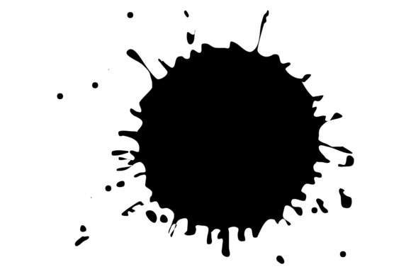 Download Ink Spot. Grunge Messy Stain. Black Pain - Ink Collection
